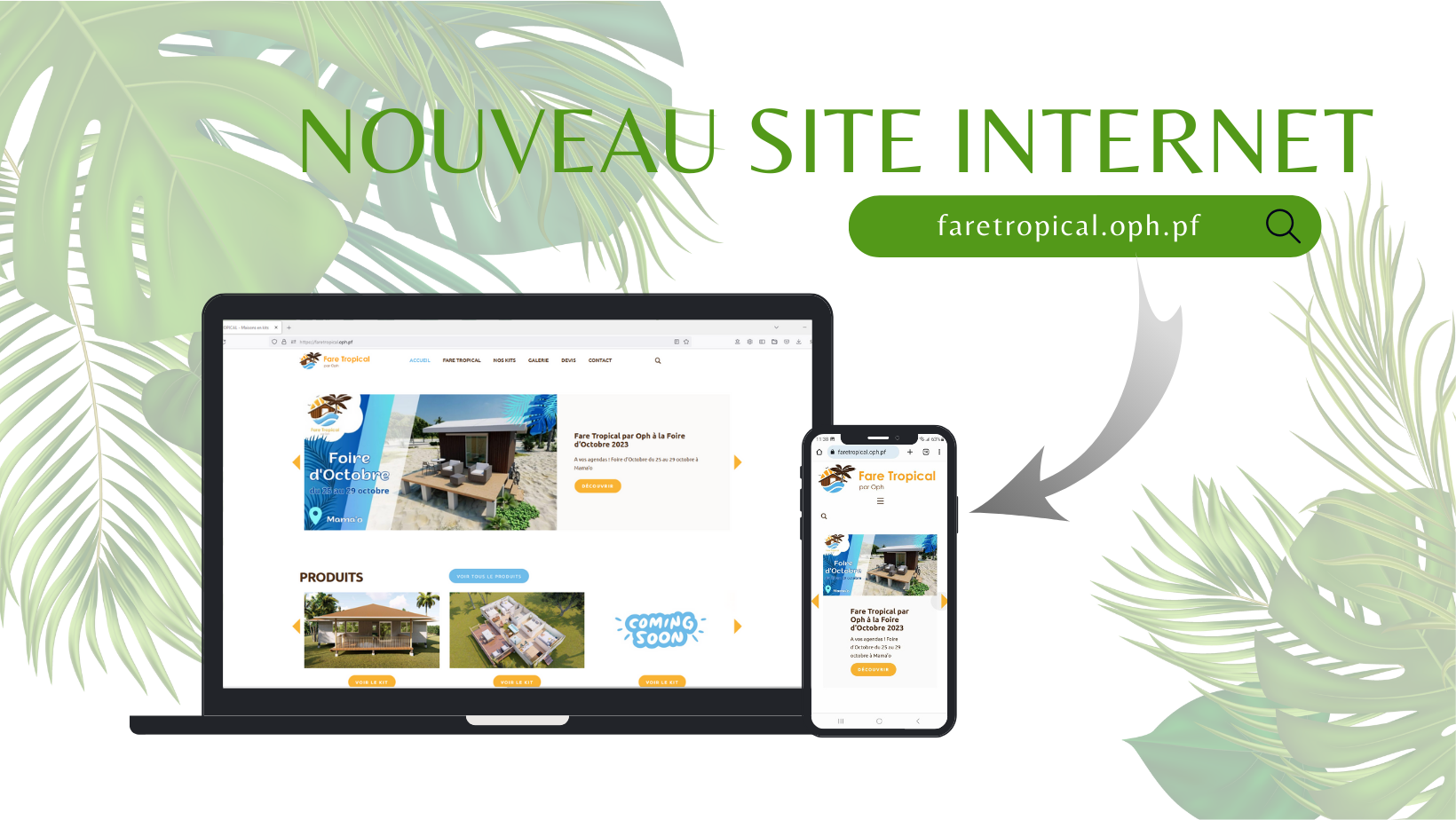 Fare Tropical par OPH lance son propre site internet !